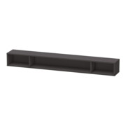 Duravit Étagère L-Cube 100x14cm, gris mat, 3 compartiments, horizontale