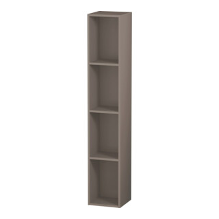 Duravit Étagère L-Cube 18x18x100 cm, 4 compartiments, vert basalte mat
