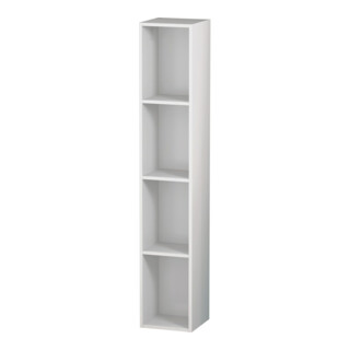 Duravit Étagère L-Cube 18x18x100 cm, 4 compartiments, vert, blanc brillant