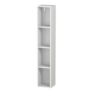 Duravit Étagère L-Cube 18x18x100 cm, 4 compartiments, vert, blanc mat