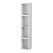 Duravit Étagère L-Cube 18x18x100 cm, 4 compartiments, vert, blanc mat
