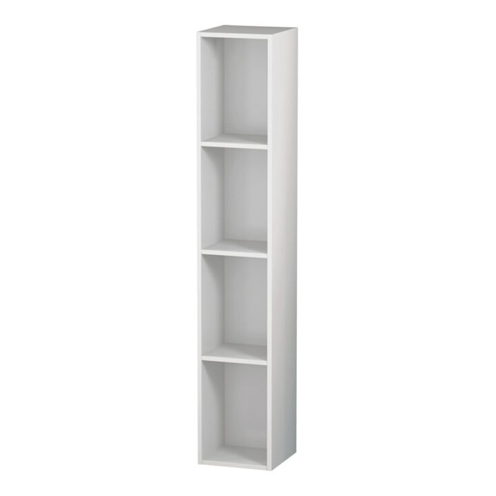 Duravit Étagère L-Cube 18x18x100 cm, 4 compartiments, vert, blanc mat