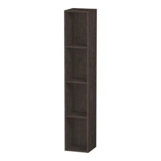 Duravit Étagère L-Cube 18x18x100 cm, 4 compartiments, vert, chêne foncé huilé