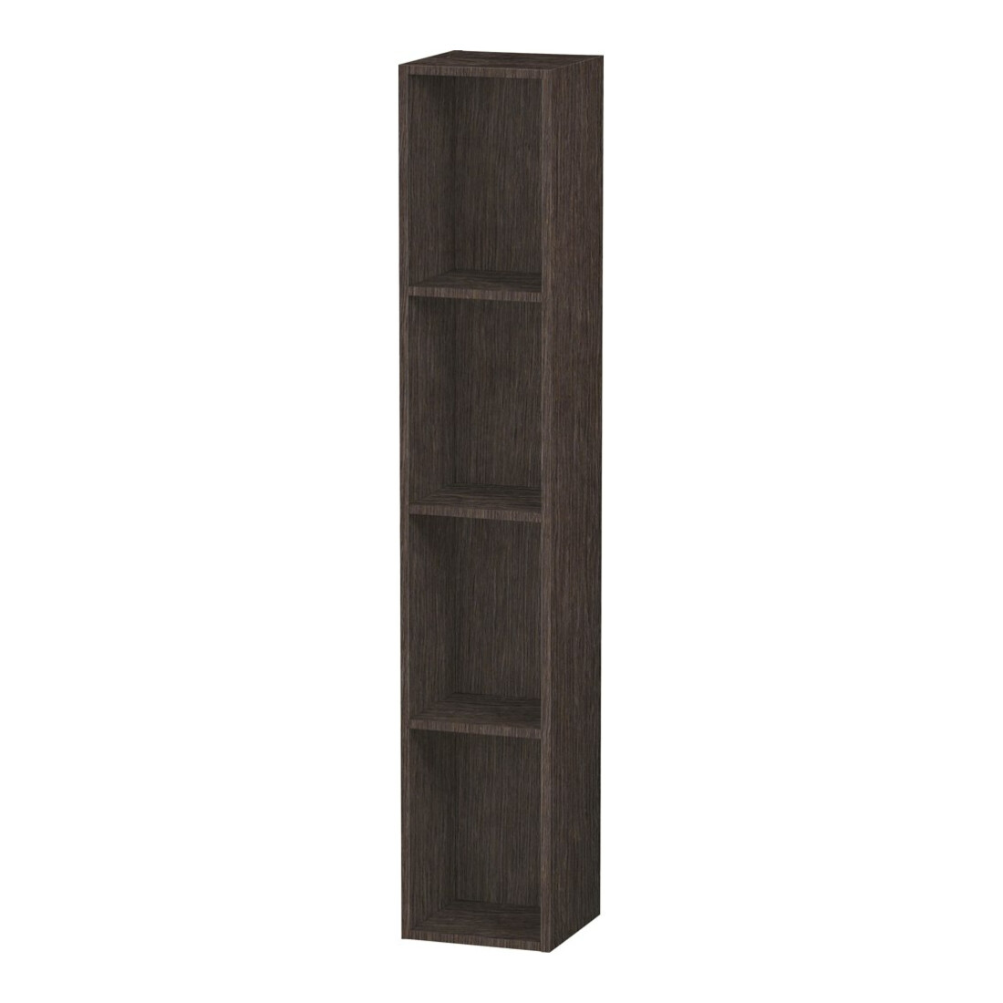 Duravit Étagère L-Cube 18x18x100 cm, 4 compartiments, vert, chêne foncé huilé
