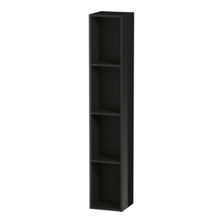 Duravit Étagère L-Cube 18x18x100 cm, 4 compartiments, vert, noir brillant