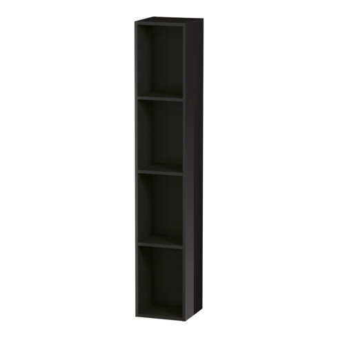 Duravit Étagère L-Cube 18x18x100 cm, 4 compartiments, vert, noir brillant