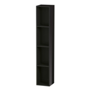 Duravit Étagère L-Cube 18x18x100 cm, 4 compartiments, vert, noir brillant
