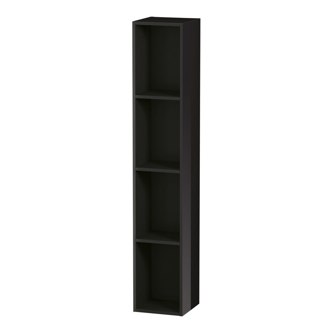 Duravit Étagère L-Cube 18x18x100 cm, 4 compartiments, vert, noir brillant