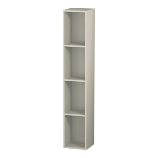 Duravit Étagère L-Cube 18x18x100 cm, 4 compartiments, vert taupe mat