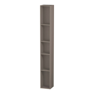 Duravit Étagère L-Cube 18x18x140 cm, 5 compartiments, vert basalte mat