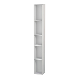 Duravit Étagère L-Cube 18x18x140 cm, 5 compartiments, vert, blanc mat