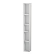 Duravit Étagère L-Cube 18x18x140 cm, 5 compartiments, vert, blanc mat
