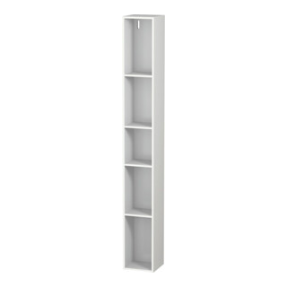 Duravit Étagère L-Cube 18x18x140 cm, 5 compartiments, vert, blanc mat