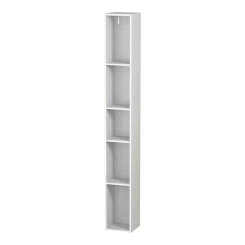 Duravit Étagère L-Cube 18x18x140 cm, 5 compartiments, vert, blanc mat