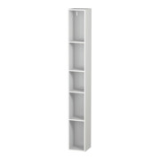 Duravit Étagère L-Cube 18x18x140 cm, 5 compartiments, vert, blanc mat