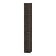 Duravit Étagère L-Cube 18x18x140 cm, 5 compartiments, vert, chêne foncé huilé