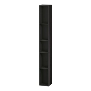 Duravit Étagère L-Cube 18x18x140 cm, 5 compartiments, vert, noir brillant