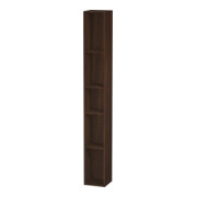 Duravit Étagère L-Cube 18x18x140 cm, 5 compartiments, vert, noyer satiné