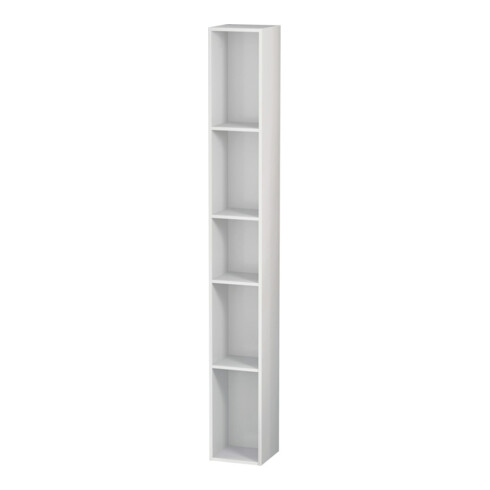 Duravit Étagère L-Cube 18x18x140 cm, 5 compartiments, vert taupe mat