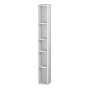 Duravit Étagère L-Cube 18x18x140 cm, 5 compartiments, vert taupe mat