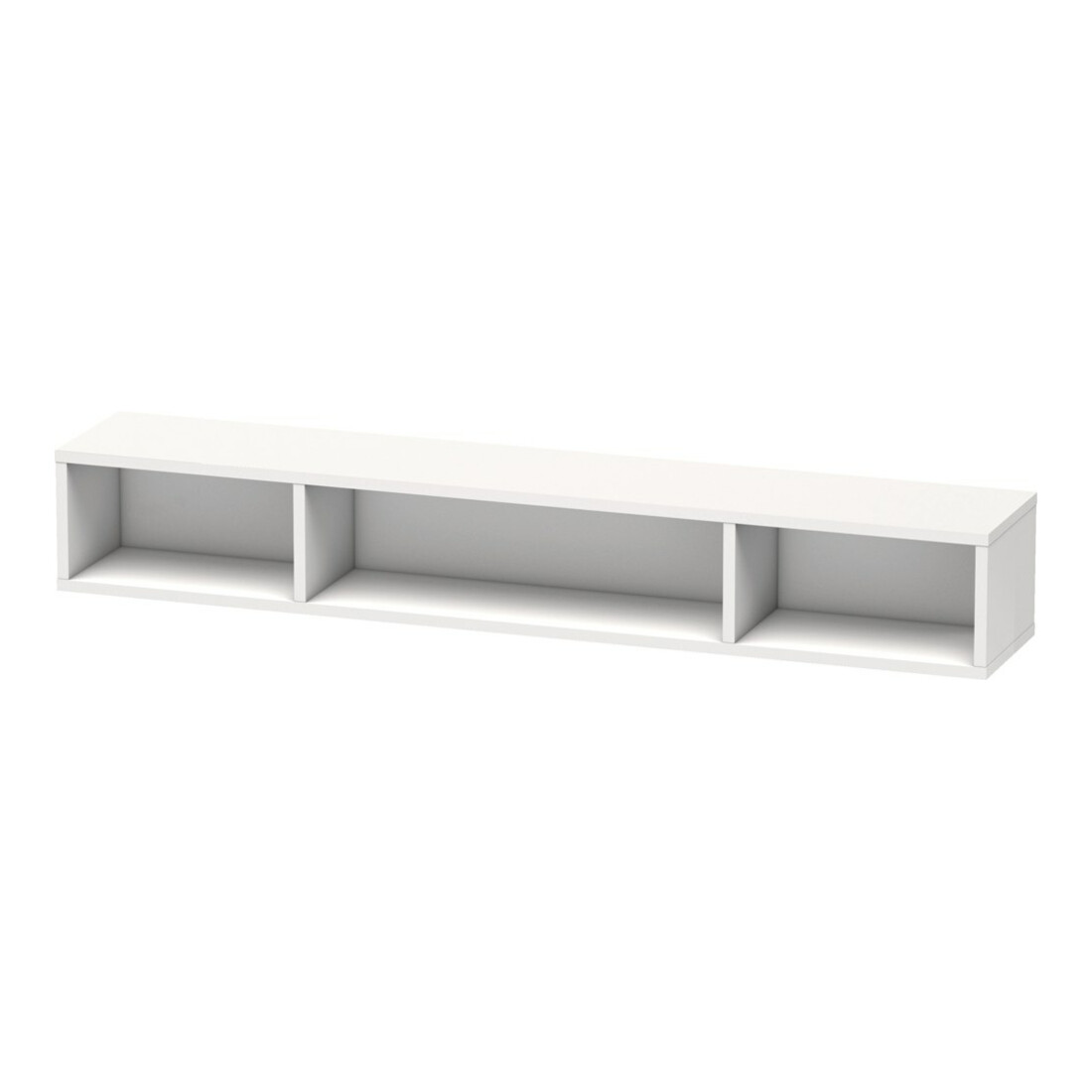 Duravit Étagère L-Cube 80x14 cm, blanc brillant, 3 compartiments, horizontal