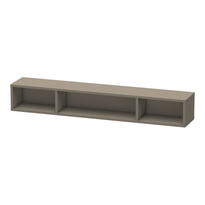 Duravit Étagère L-Cube 80x14 cm, flanc gris mat s-m, 3 compartiments, horizontale