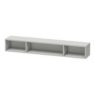 Duravit Étagère L-Cube 80x14 cm, gris béton, 3 compartiments, horizontal