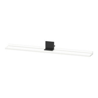Duravit Étagère miroir Sivida 105x65x3,6 cm, blanc mat, mural, noir