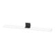 Duravit Étagère miroir Sivida 105x65x3,6 cm, blanc mat, mural, noir-1