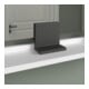 Duravit Étagère miroir Sivida 105x65x3,6 cm, blanc mat, mural, noir