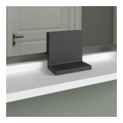 Duravit Étagère miroir Sivida 105x65x3,6 cm, blanc mat, mural, noir-4