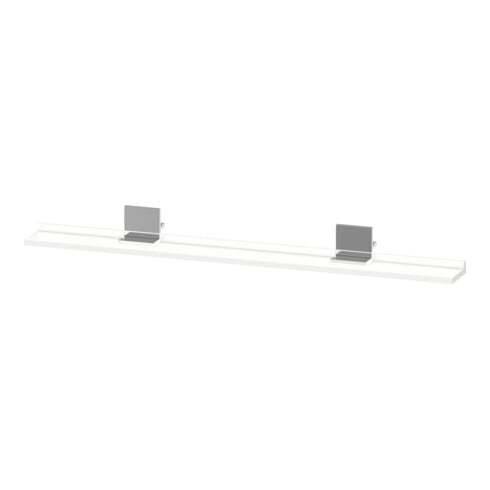 Duravit Étagère miroir Sivida 125x65x3,6 mm, blanc mat, montée, chrome