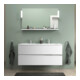 Duravit Étagère miroir Sivida 125x65x3,6 mm, blanc mat, montée, chrome