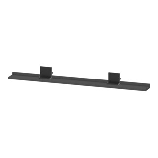 Duravit Étagère miroir Sivida 125x65x3,6 mm, gris mat, montage, noir