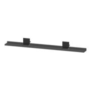 Duravit Étagère miroir Sivida 125x65x3,6 mm, gris mat, montage, noir