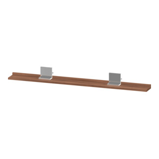 Duravit Étagère miroir Sivida 125x65x3,6 mm, noyer naturel, montée, chrome