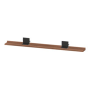 Duravit Étagère Miroir Sivida 125x65x3,6mm, Noyer Naturel, monté, noir