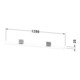 Duravit Étagère miroir Sivida 133x65x3,6 mm, graph ma, montée, chrome