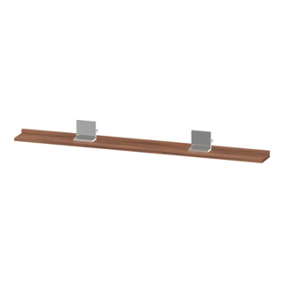 Duravit Étagère Miroir Sivida 133x65x3,6 mm, noyer naturel, montée, chrome