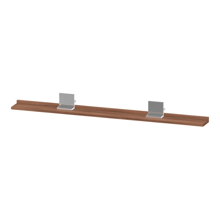 Duravit Étagère Miroir Sivida 133x65x3,6 mm, noyer naturel, montée, chrome