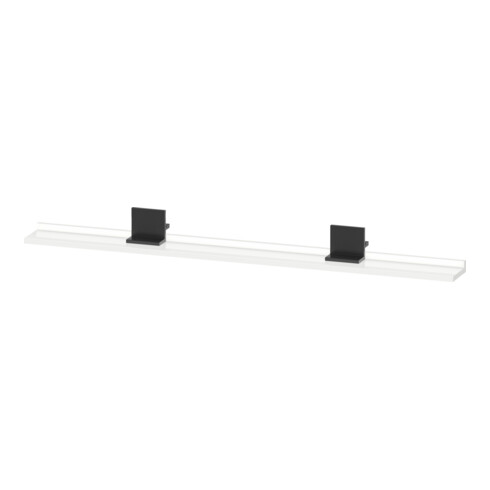 Duravit Étagère miroir Sivida 133x65x3,6mm, blanc hgl, montage, noir