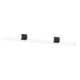 Duravit Étagère miroir Sivida 133x65x3,6mm, blanc, mat, murale, noir-1
