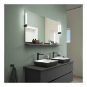 Duravit Étagère miroir Sivida 133x65x3,6mm, graph ma, mont., noir-2