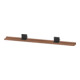 Duravit Étagère miroir Sivida 133x65x3,6mm, noyer naturel, montée, noire-1