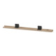 Duravit Étagère Miroir Sivida 133x65x3,6mm, Oeuf Marbre, mont., noir-1