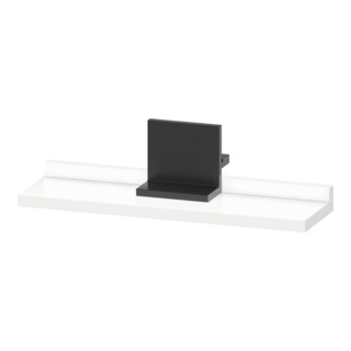 Duravit Étagère miroir Sivida 45x65x3,6 cm, blanc mat, montage, noir