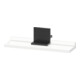 Duravit Étagère miroir Sivida 45x65x3,6 cm, blanc mat, montage, noir-1