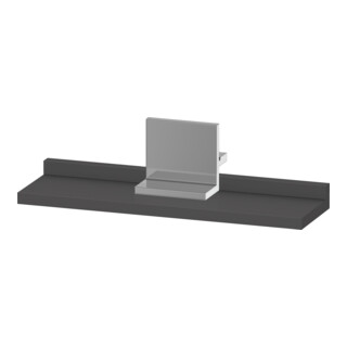 Duravit Étagère miroir Sivida 45x65x3,6 cm, gris mat, montée, chrome