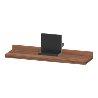 Duravit Étagère Miroir Sivida 45x65x3,6 cm, Noyer Naturel, montée, noir
