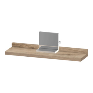 Duravit Étagère miroir Sivida 45x65x3,6 cm, œuf marbre, montée, chrome